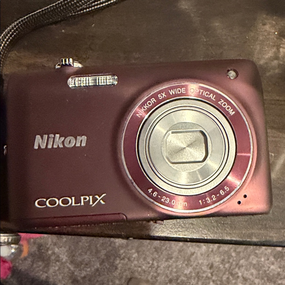 Nikon Coolpix Maroon Digital Camera